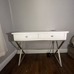 Desk - White, Two Drawer With Power Outlet Open To Price Negotiation