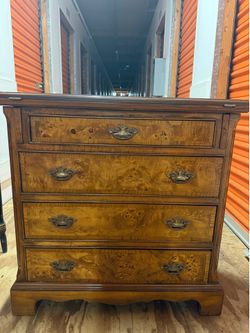 Burl Wood Butlers Dresser/ Chest