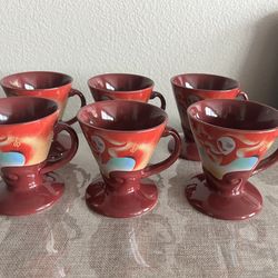 Set of Frangelico Liqueur footed Espresso Cups