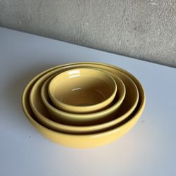 Anfora Cereal Porcelain Mustard Bowls Bowl Set