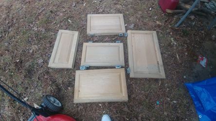 Unstained cabinet doors