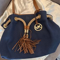 Mk Blue Handbag