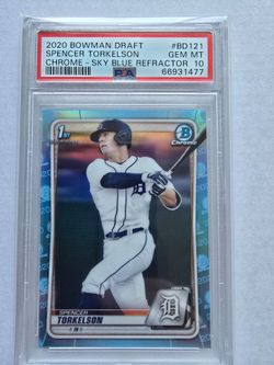 2020 Bowman Chrome 1st Sky Blue Refractor Spencer Torkelson #BD-121 PSA 10