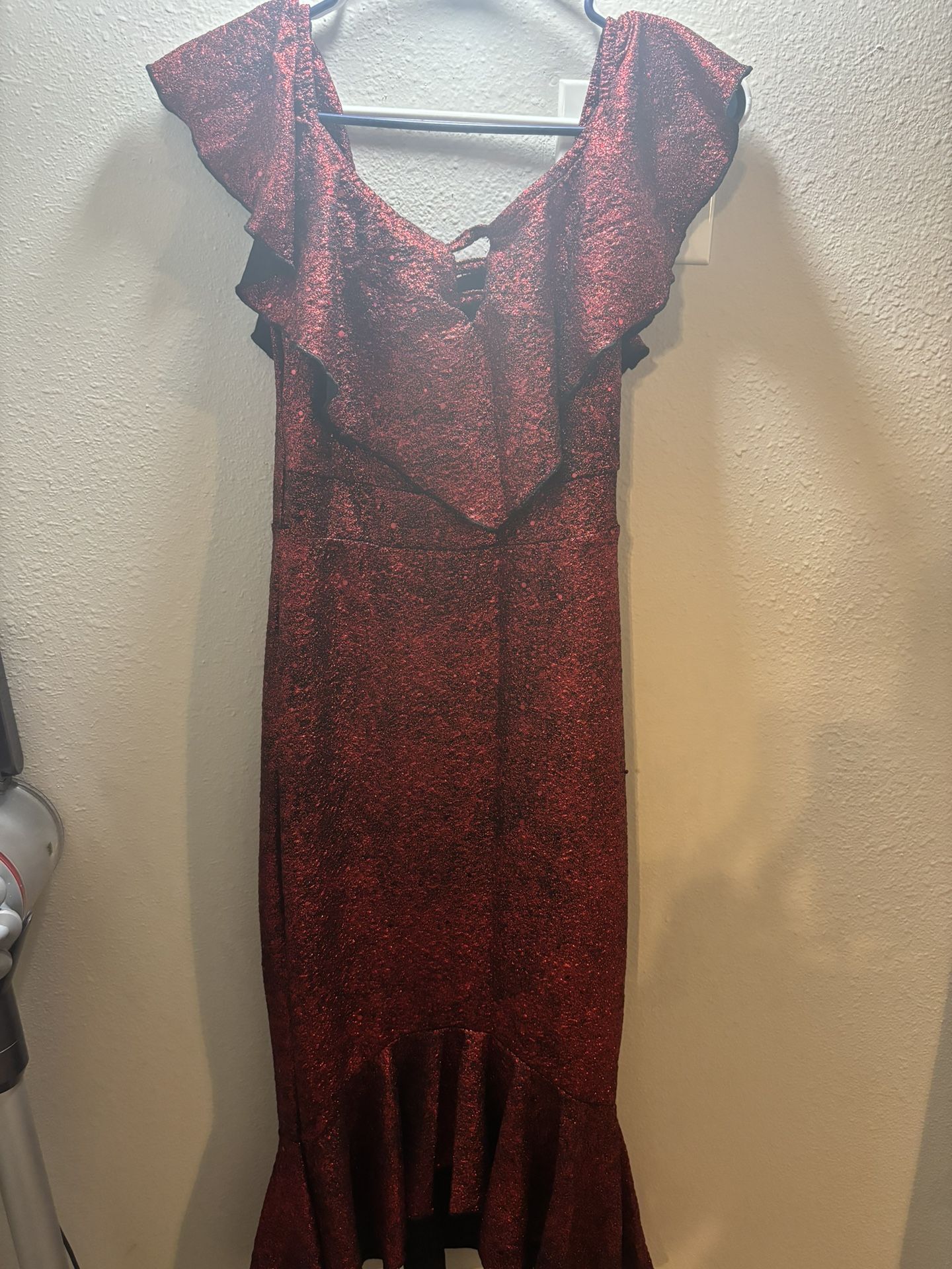 Red Shiny Christmas Dress
