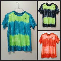 Russel Athletic boys short sleeve neon t shirts size 14 16 new black green teal orange 