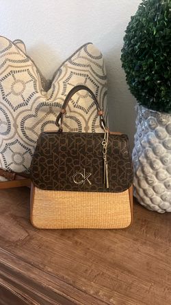 Calvin Klein CK Monogram Satchel Handbag