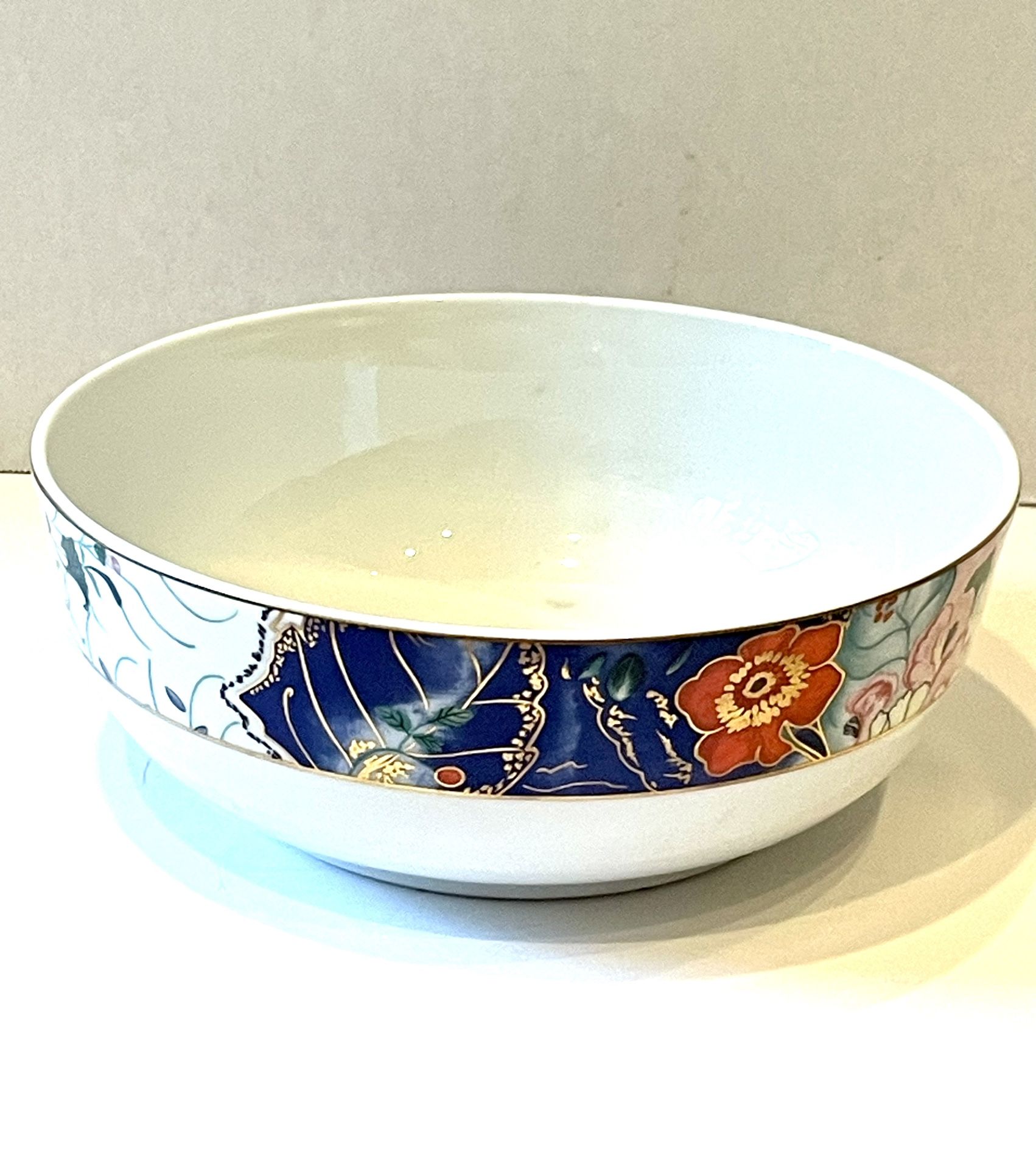 Raynaud Limoges Jardin De Printemps Tropical Flowers Bowl  