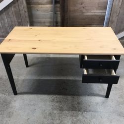 Small Light Desk - Solid Wood