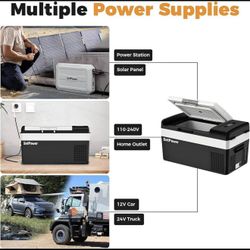 Setpower 12 Volt Refrigerator, 21QT portable freezer,great for traveling,camping