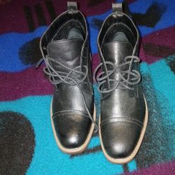 Perry Ellis Leather Boots Size 9