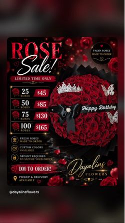 Weekend flower sale