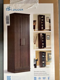 Sauder Storage Cabinet HomePlus Collection Dakota Oak Finish