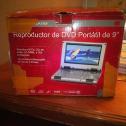 DURABRAND 9" PORTABLE DVD PLAYER (BOGO FREE)