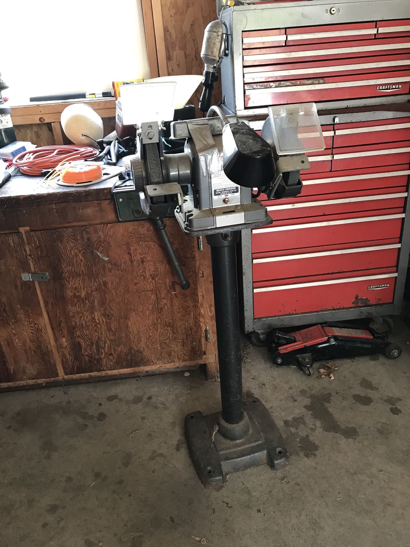 Vintage Craftsman Bench Grinder