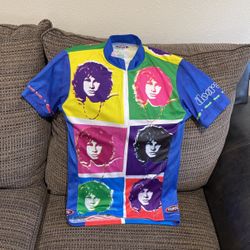 Size Medium Primal Wear The Doors All Over Print Cyclist T-Shirt.