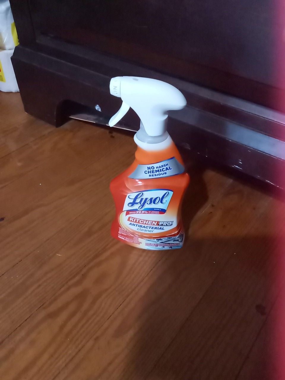 Brand new bottle of lysol kitchen antibacterial cleaner