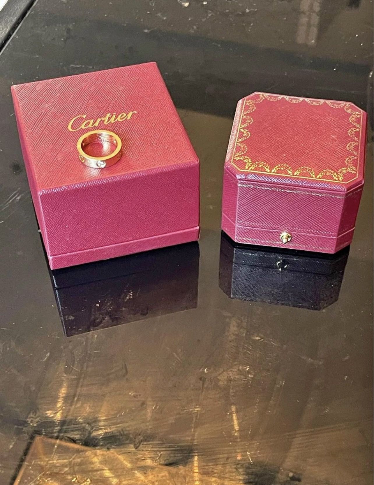 Original Cartier Ring  With Diamonds 