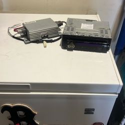 Kenwood car stereo and amplifier