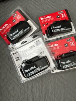 (4) Makita battery 6.0Ah ( I dont sell separately )