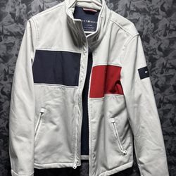 Tommy Hilfiger Men's Jacket Size S Used Good Condition The back is peeling idk how to fix that  The Tommy Hilfiger Men's Jacket in size S is a stylish