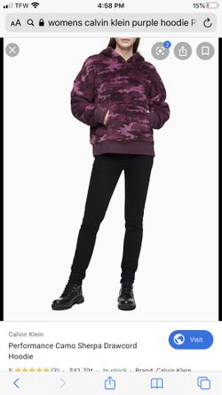 Women’s Calvin Klein Performance Purple Hoodie $30 New With Tags