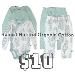 Honest Natural Organic Cotton 4 Piece  Bundle 