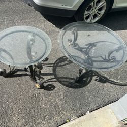 Round Glass Outdoor Patio Tables