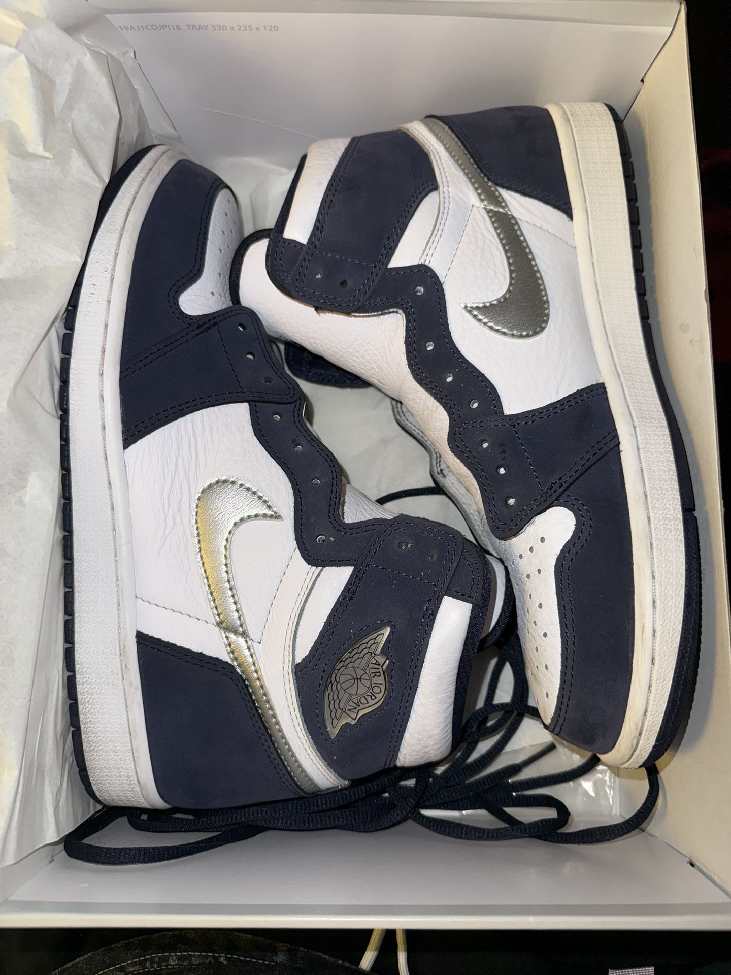 Jordan Midnight Navy Blue 1 Size 10