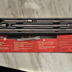SnapOn 1/4" Wobble Extension Set 6 Piece With Storage Tray