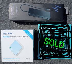 Wifi dongle, Mini Wireless Router and USB-C hub
