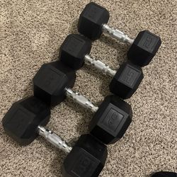 40lbs 25lbs dumbbells