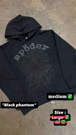 SP5DER All Blackout Hoodie