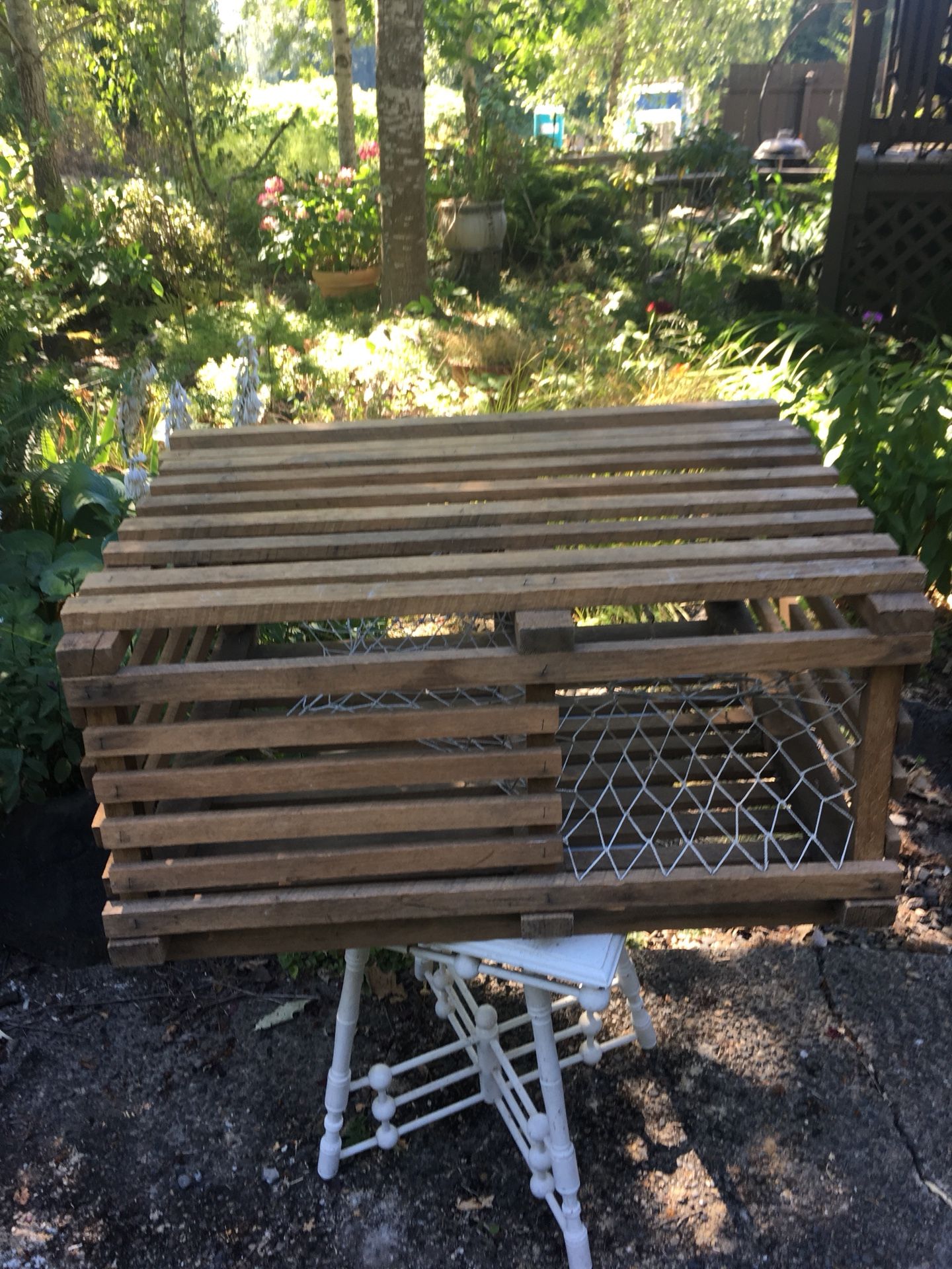 Old wooden crab trap