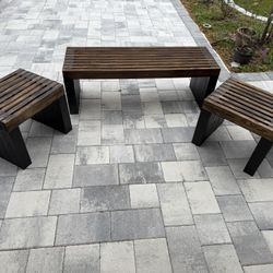Farmhouse Bench Set 
