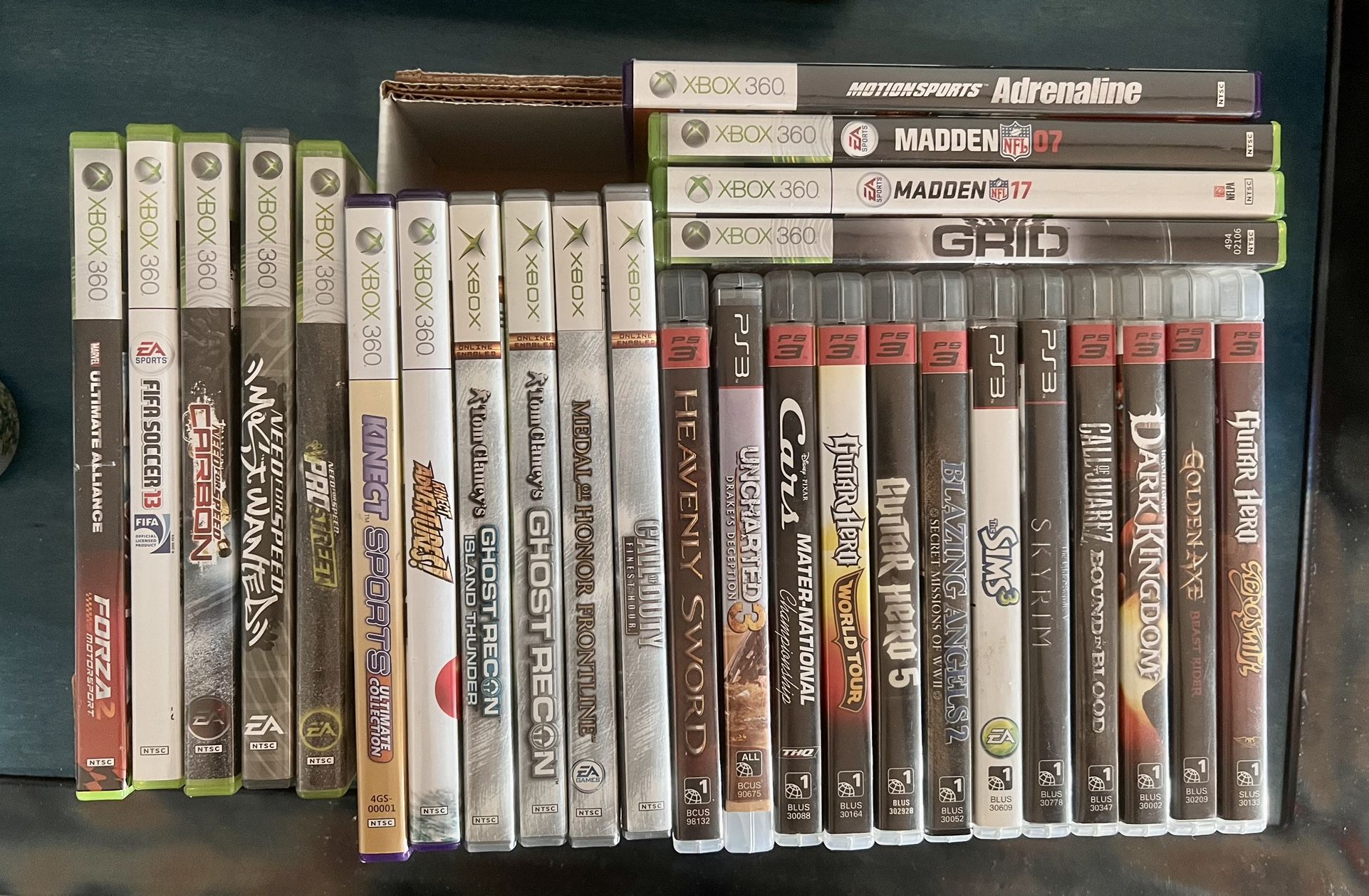 Xbox, Xbox 360 and PS3 games for sale