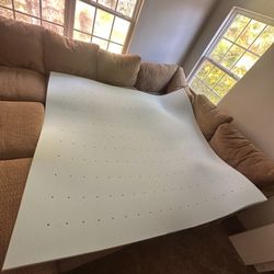 $150 KING StyleWell 2 in. Gel Infused Memory Foam Mattress Topper