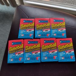Baseball Donruss Baseball 1989.  Qty 7 Packs.  Look For Ken Griffey Jr Rookie Card.  Cash Porch Pickup Redmond.