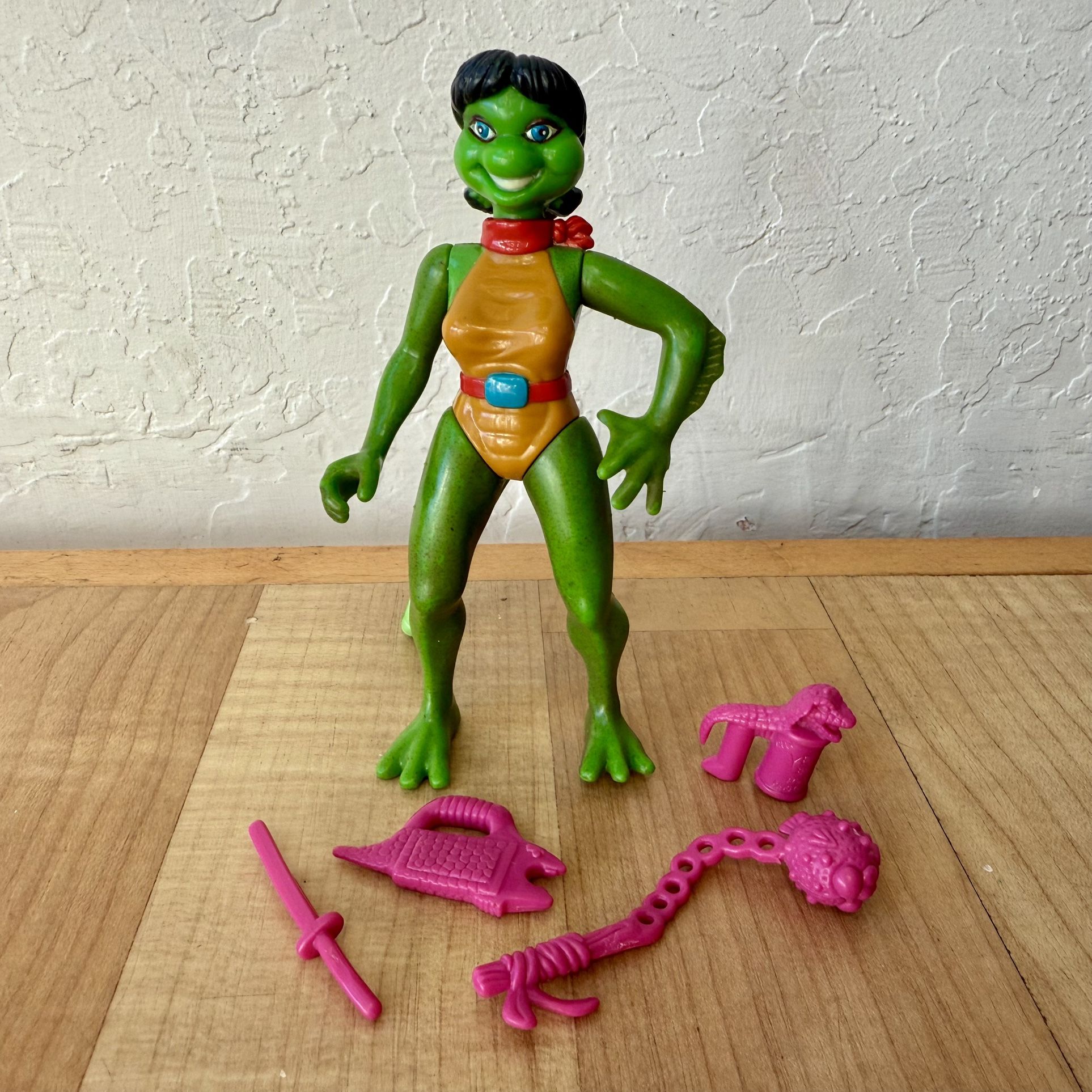 Vintage 1993 Teenage Mutant Ninja Turtles Mona Lisa TMNT Action Figure Complete