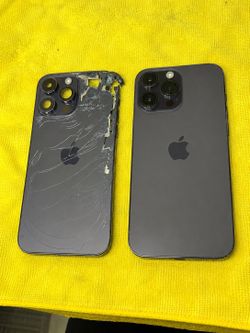 iphone CRACKED screen back glass battery not charging iPhone 16 pro max 14 15 pro 17 13 max