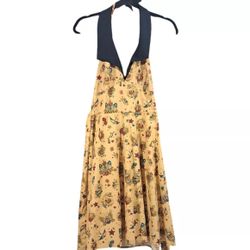 New Large Rock Steady Yellow Rockabilly Pin Up Dress Womens Clothes Spring Summe