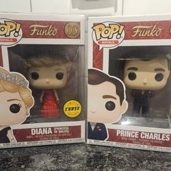 Funko Pop! Royals Diana Chase Edition & Prince Charles Set