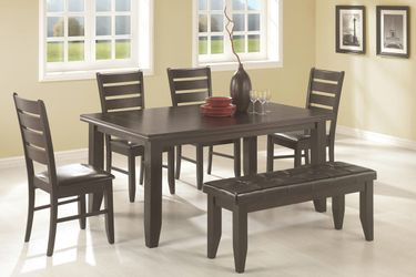 New 6pc dining room table set tax included free delivery