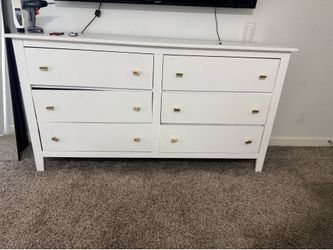 White 6 drawer dresser