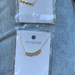 Sterling Silver Heart Necklace 