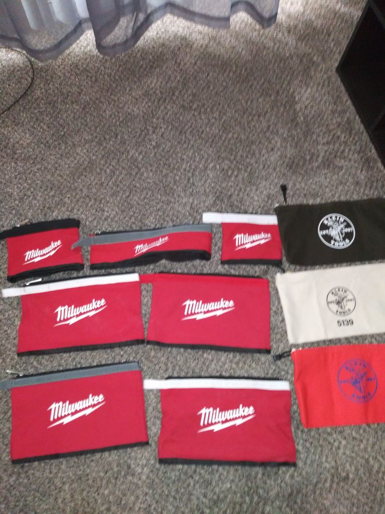 Milwaukee and Klein canvas bags
