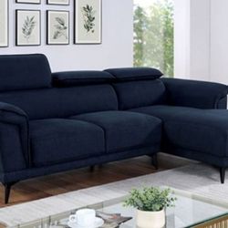 Brand New Blue Modern Style Sectional Sofa