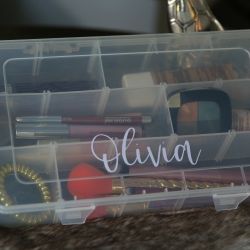 Single Clear Plastic Storage Container Sorting Tray Organizer Adjustable Inserts Custom Size Divider for Make Up Beads Pens Kids Toys Snacks