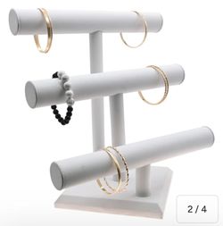 3-Tier White Bracelet and Bangle Display Stand/Exhibidor para pulseras