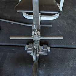 Weight Bench, Lat Pull Down. 
