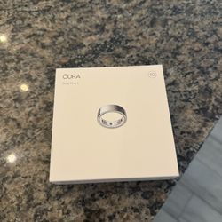 Oura Ring, Silver, Size 10